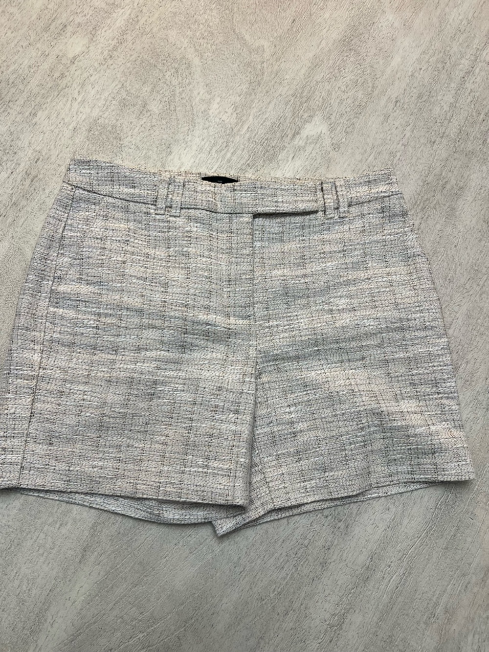 White House Black Market Light Gray Tweed Shorts